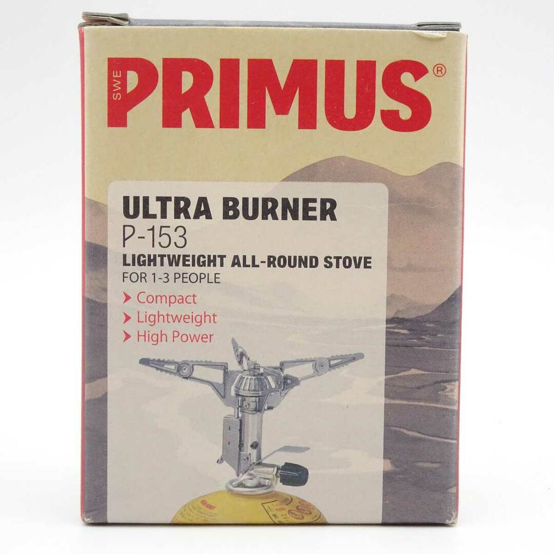 PRIMUS(プリムス)の【未使用】プリムス ウルトラバーナー シングルバーナー カートリッジガスコンロ(直結型) P-153 PRIMUS アウトドア キャンプ スポーツ/アウトドアのアウトドア(ストーブ/コンロ)の商品写真