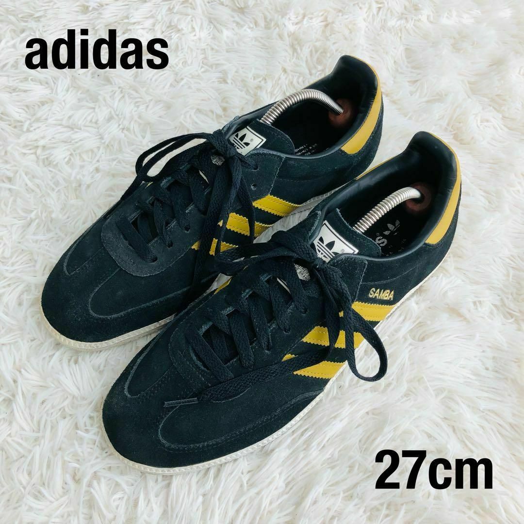 adidas(アディダス)のAdidasアディダス　SAMBAサンバ　スエードスニーカーブラック黒27cm メンズの靴/シューズ(スニーカー)の商品写真