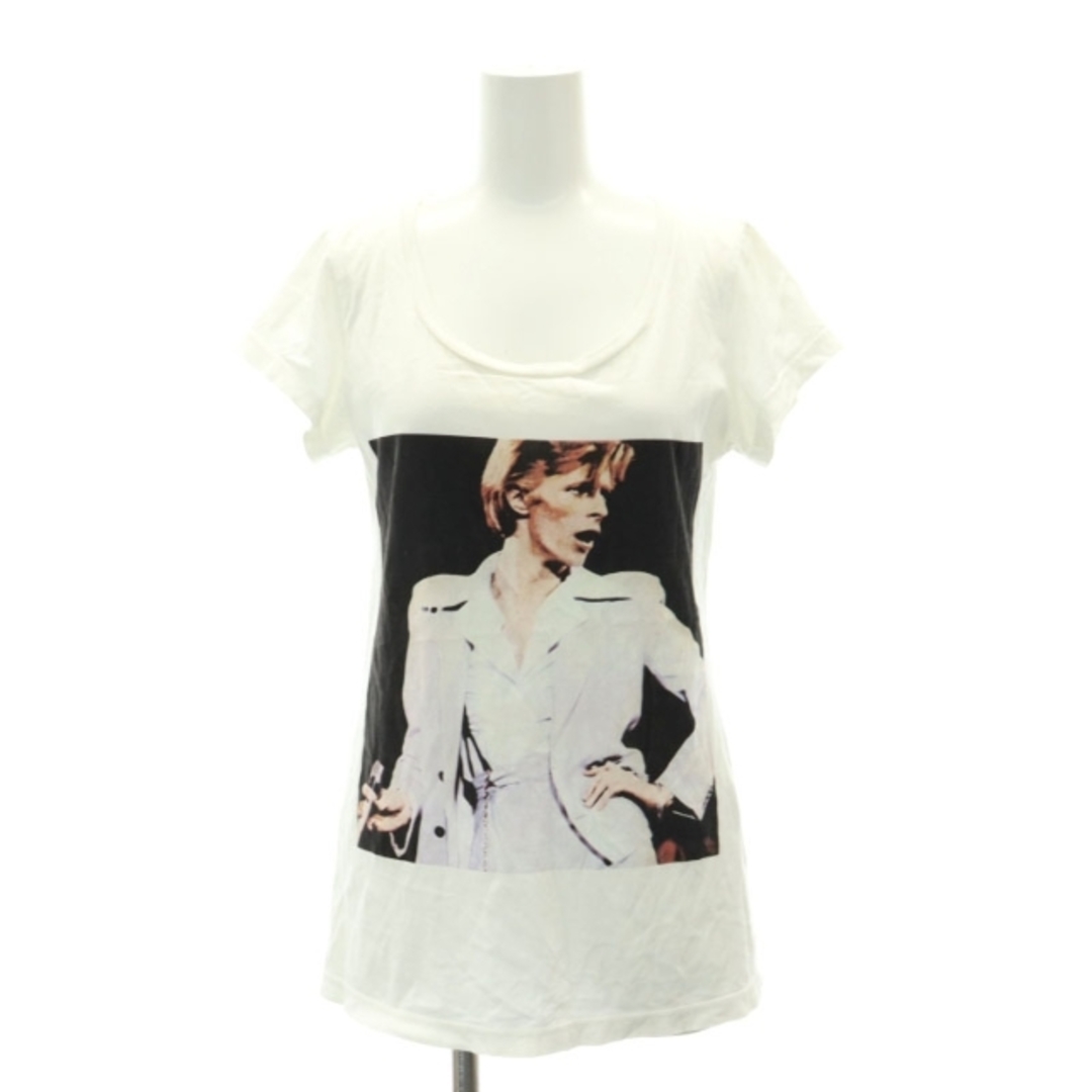 HYSTERICS(ヒステリックス)のヒステリックス David Bowie プリント 半袖カットソー Tシャツ 白 レディースのトップス(カットソー(半袖/袖なし))の商品写真