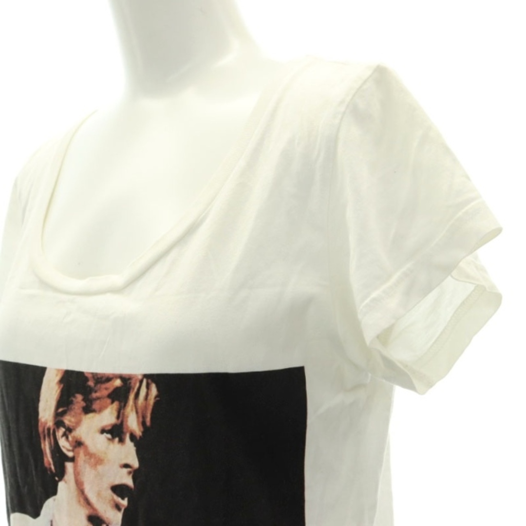 HYSTERICS(ヒステリックス)のヒステリックス David Bowie プリント 半袖カットソー Tシャツ 白 レディースのトップス(カットソー(半袖/袖なし))の商品写真