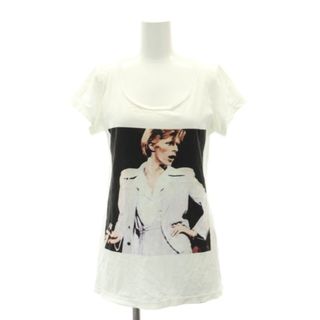 ヒステリックス(HYSTERICS)のヒステリックス David Bowie プリント 半袖カットソー Tシャツ 白(カットソー(半袖/袖なし))