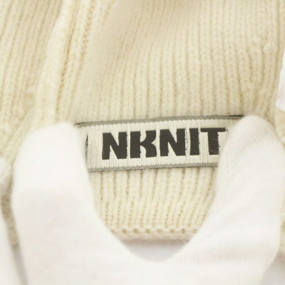 other(アザー)のンニット NKNIT バラクラバ ストール ウール 白 レディースのファッション小物(ストール/パシュミナ)の商品写真