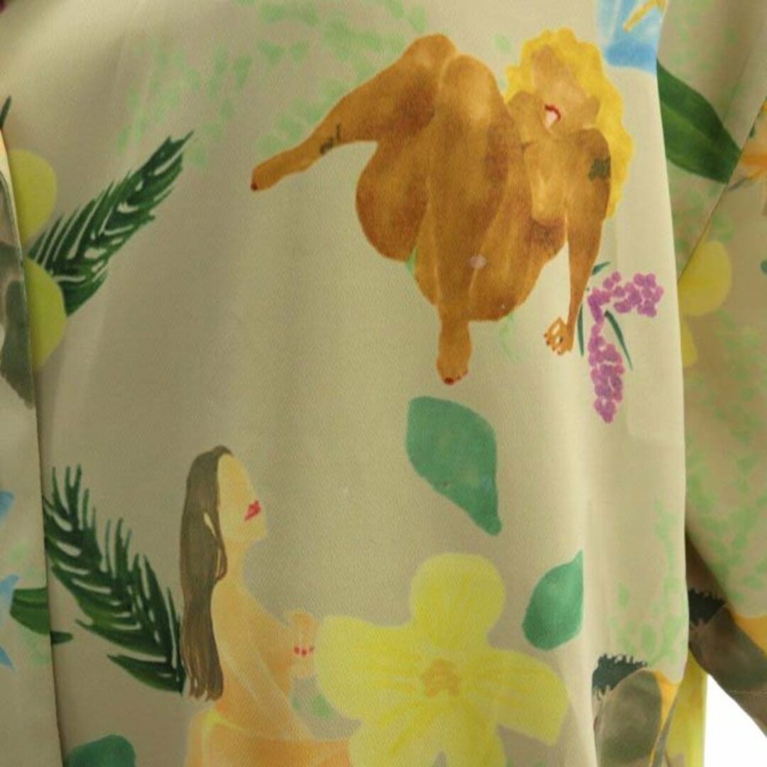 MURUA(ムルーア)のムルーア 21AW オープンカラーシャツ ブラウス 半袖 前開き F ベージュ レディースのトップス(シャツ/ブラウス(半袖/袖なし))の商品写真