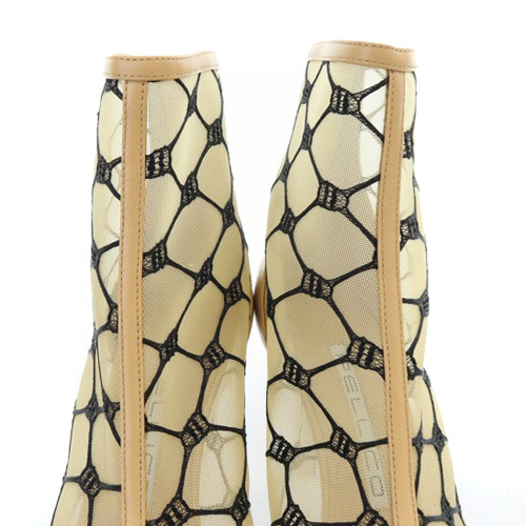 PELLICO(ペリーコ)のペリーコ ブーツ ショート ピンヒール 36.5 23.5cm べージュ レディースの靴/シューズ(ブーツ)の商品写真