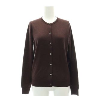 ジョンスメドレー(JOHN SMEDLEY)のジョンスメドレー ウール クルーネックカーディガン 長袖 ボルドー(カーディガン)