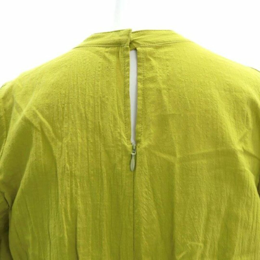 SNIDEL(スナイデル)のスナイデル コットンカシュクールワンピース ロング 半袖 インナー付き 0 黄緑 レディースのワンピース(ロングワンピース/マキシワンピース)の商品写真