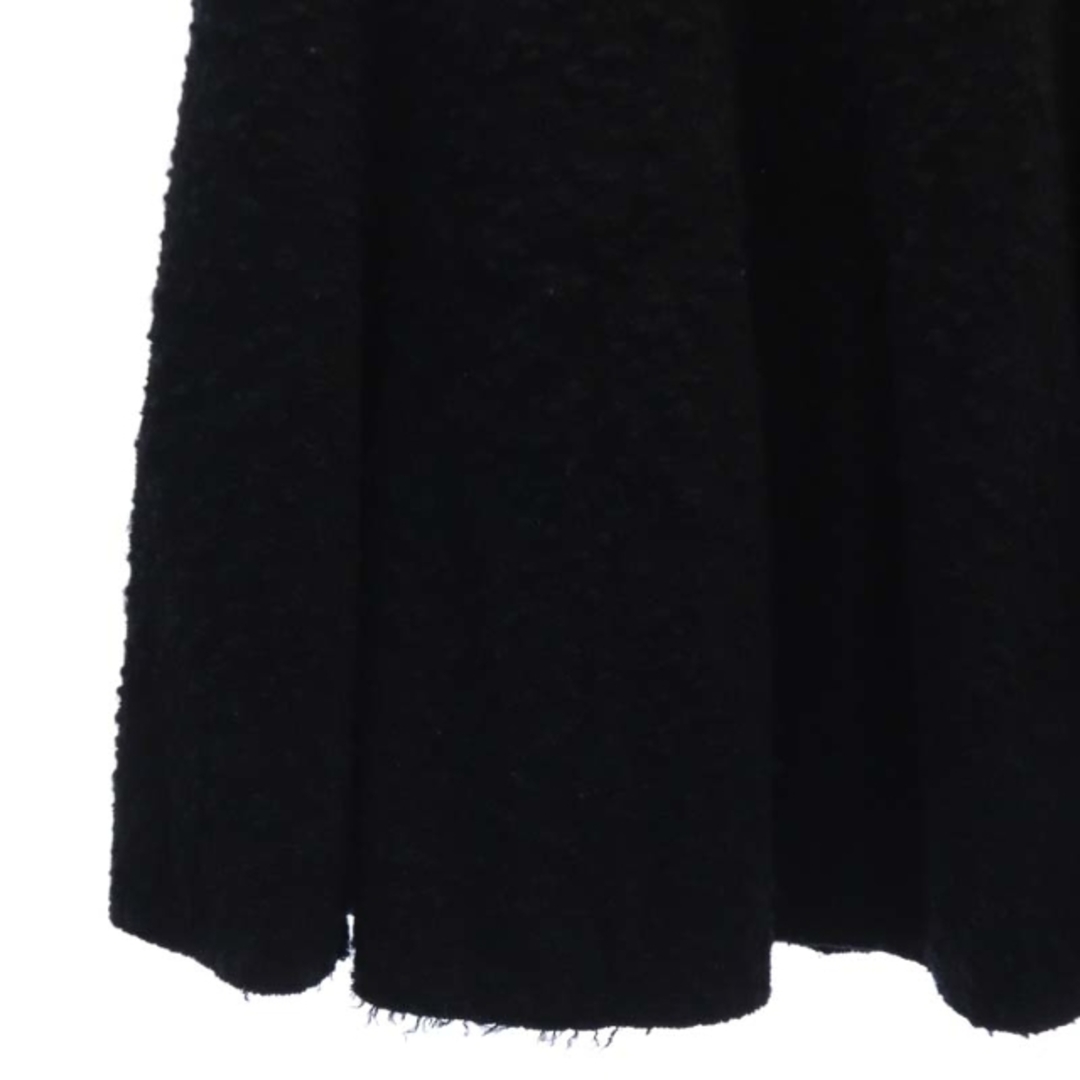 Drawer(ドゥロワー)のドゥロワー Drawer スカート 膝丈 フレア ウール混 36 黒 ブラック レディースのスカート(ひざ丈スカート)の商品写真