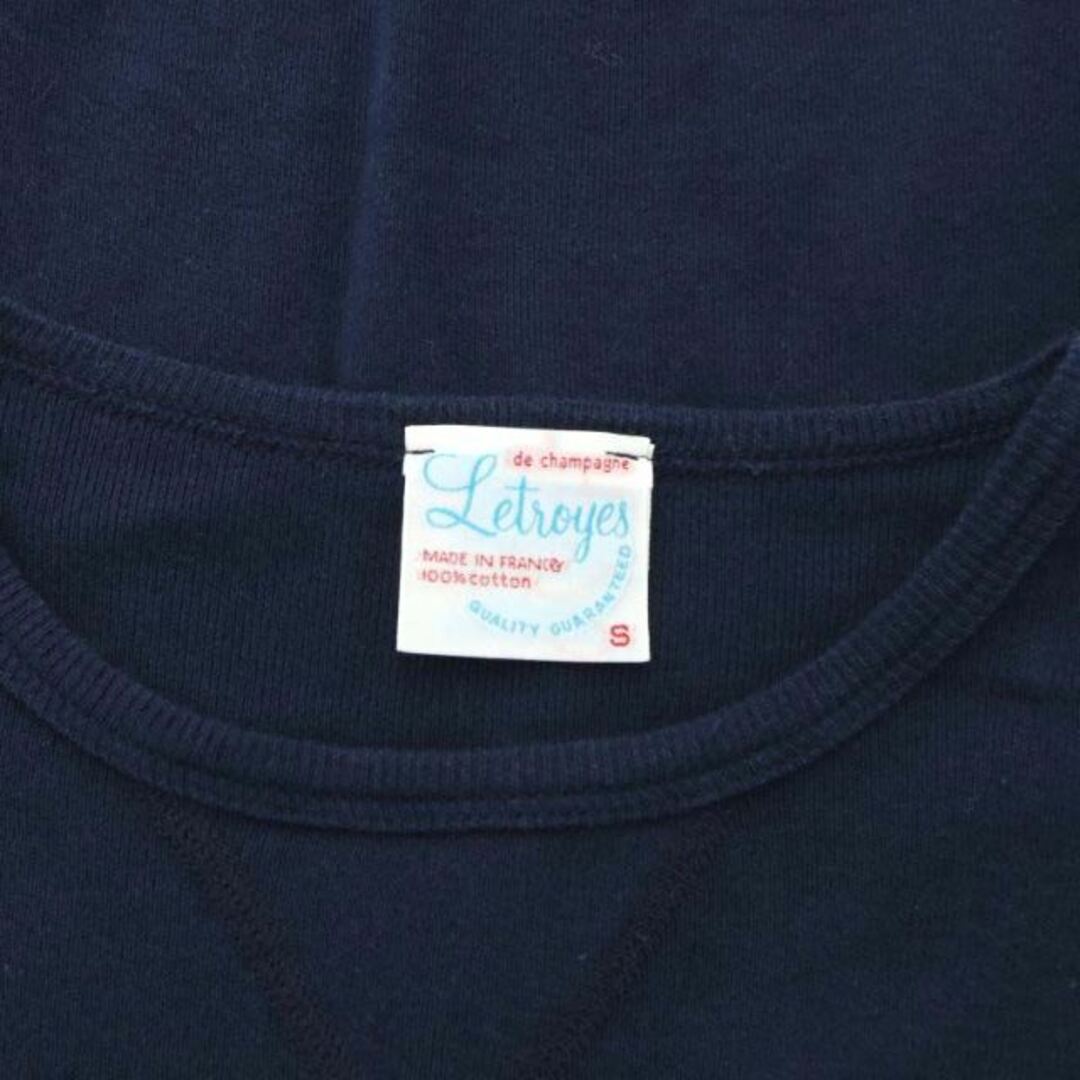 ルトロワ コットンクルーネックニット セーター 長袖 コットン S 紺 メンズのトップス(ニット/セーター)の商品写真