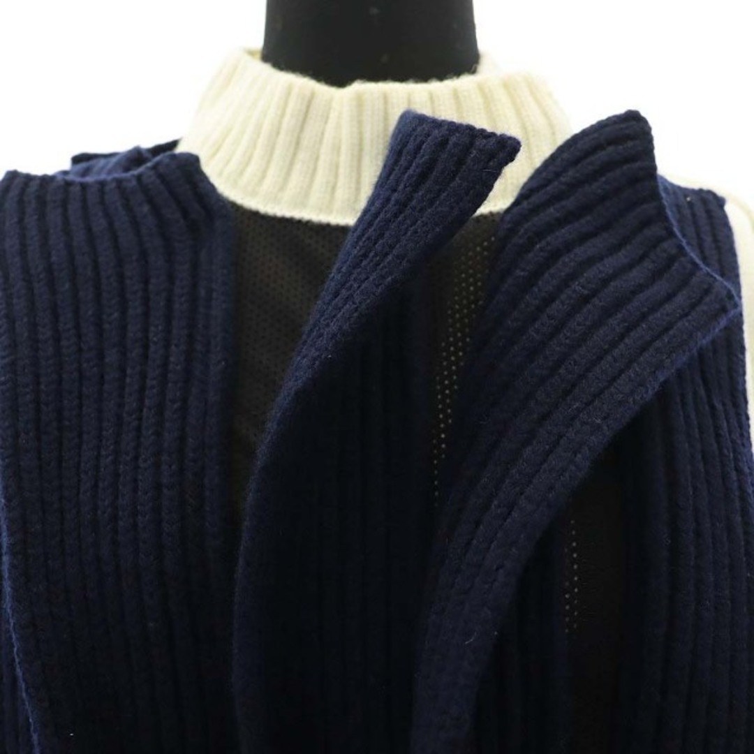 sacai(サカイ)のサカイ Wool Knit Blouson ニットブルゾン 紺 23-06959 レディースのジャケット/アウター(ブルゾン)の商品写真