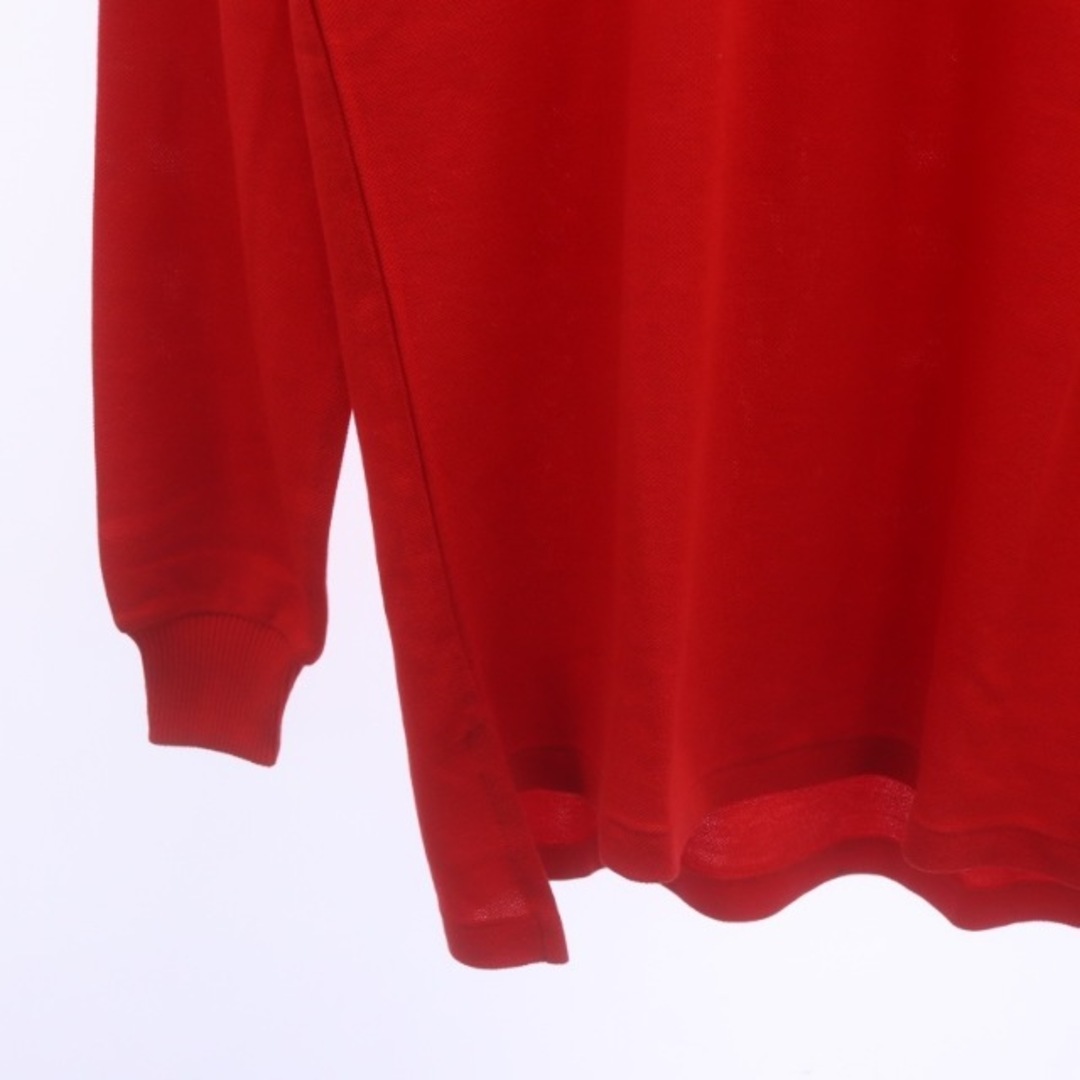 POLO RALPH LAUREN(ポロラルフローレン)のポロ バイ ラルフローレン ポロシャツ 長袖 刺繍 コットン混 S 赤 メンズのトップス(ポロシャツ)の商品写真