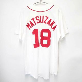 マジェスティック(Majestic)のマジェスティック ボストン レッドソックス Boston Red Sox ユニフォーム #18 松坂大輔 M Majestic MLB 野球(ウェア)