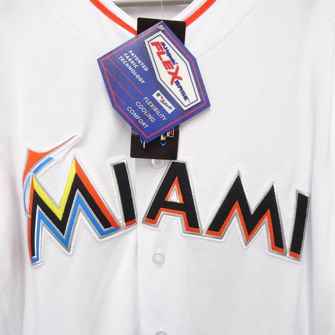 Majestic(マジェスティック)の【未使用】マジェスティック 2016年 マイアミマーリンズ Miami Marlins オーセンティック ユニフォーム #51 イチロー 44 Majestic MLB 野球 スポーツ/アウトドアの野球(ウェア)の商品写真