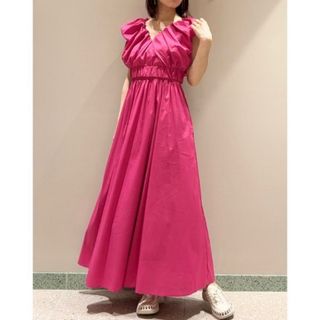 スナイデル(SNIDEL)の【美品】SNIDEL クロップドブラウスレイヤードキャミワンピース(ロングワンピース/マキシワンピース)