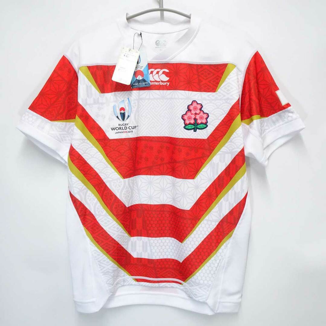 CANTERBURY(カンタベリー)の【未使用】カンタベリー RWC2019 ラグビー 日本代表 ホーム ジャージ ユニフォーム M VWR39000 CANTERBURY ワールドカップ スポーツ/アウトドアのスポーツ/アウトドア その他(ラグビー)の商品写真