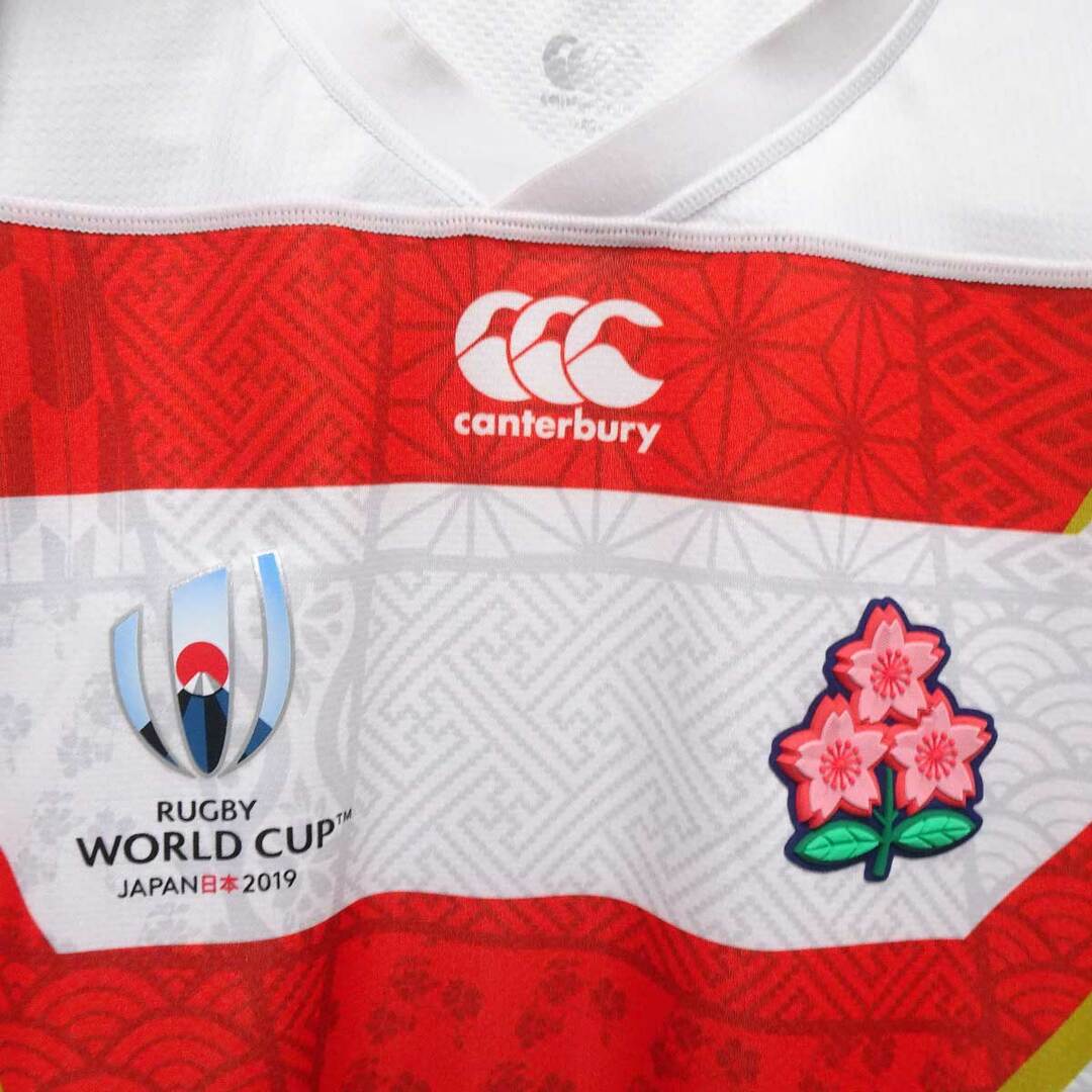 CANTERBURY(カンタベリー)の【未使用】カンタベリー RWC2019 ラグビー 日本代表 ホーム ジャージ ユニフォーム M VWR39000 CANTERBURY ワールドカップ スポーツ/アウトドアのスポーツ/アウトドア その他(ラグビー)の商品写真