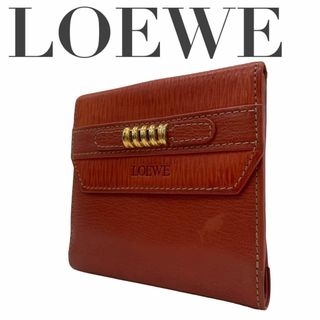 LOEWE - 美品　LOEWE　ロエベ　W2　三つ折り財布　ベラスケス　レザー　コンパクト