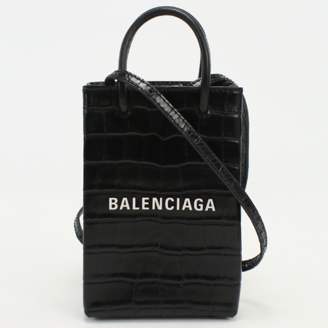 Balenciaga(バレンシアガ)のバレンシアガ ミニ ショッピングバッグ 593826 1000 斜め掛け ショルダーバッグ レディースのバッグ(ショルダーバッグ)の商品写真