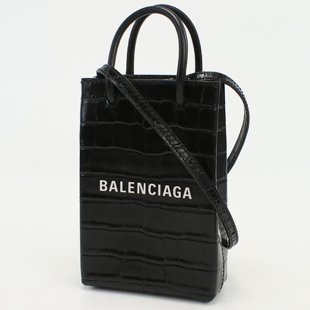 Balenciaga(バレンシアガ)のバレンシアガ ミニ ショッピングバッグ 593826 1000 斜め掛け ショルダーバッグ レディースのバッグ(ショルダーバッグ)の商品写真