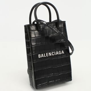 Balenciaga - バレンシアガ ミニ ショッピングバッグ 593826 1000 斜め掛け ショルダーバッグ