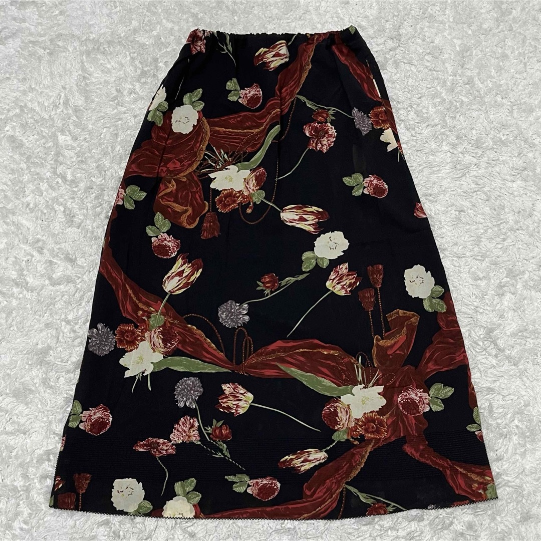 KANEKO ISAO(カネコイサオ)のKANEKO ISAO カネコイサオ　花柄　スカート レディースのスカート(ロングスカート)の商品写真