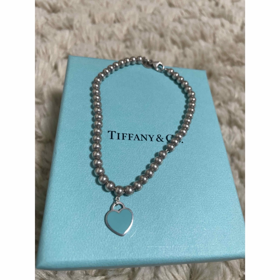 Tiffany & Co.(ティファニー)のTiffany ティファニー ブルー ハート タグ ビーズ ブレスレット レディースのアクセサリー(ブレスレット/バングル)の商品写真
