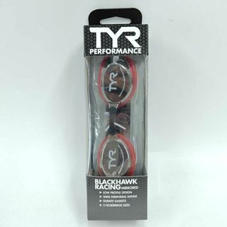 【未使用】ティア BLACKHAWK RACING MIRRORED 水泳 競泳 ゴーグル TYR レッド FINA承認(マリン/スイミング)