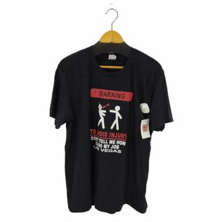 YAZBEK(フルギ) WARNING PRINT S/S TEE メンズ(Tシャツ/カットソー(半袖/袖なし))