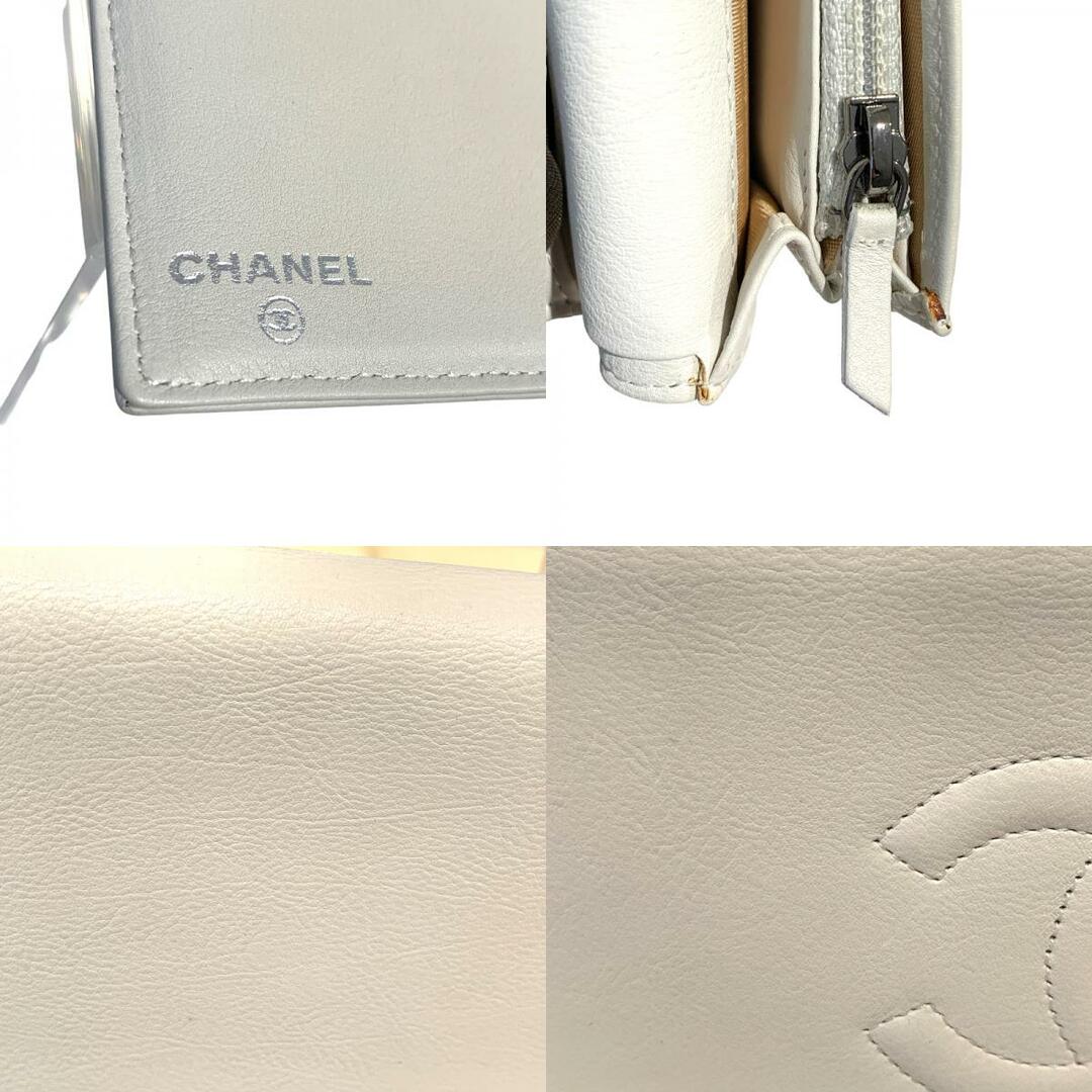 CHANEL(シャネル)の　シャネル CHANEL ココマーク　二つ折り長財布 ホワイト レザー レディース 長財布 レディースのファッション小物(財布)の商品写真
