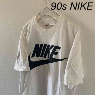 ナイキ(NIKE)の90sNIKEナイキ銀タグtシャツ半袖メンズホワイト白fフリーサイズ(Tシャツ/カットソー(半袖/袖なし))