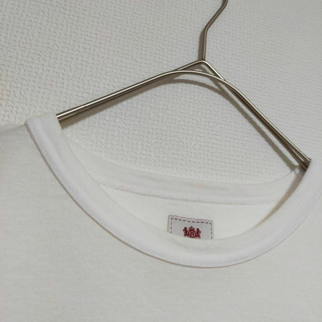 Mitsumine(ミツミネ)のミツミネ 胸ポケット チェック 白 Tシャツ L メンズ レディース シンプル メンズのトップス(Tシャツ/カットソー(半袖/袖なし))の商品写真