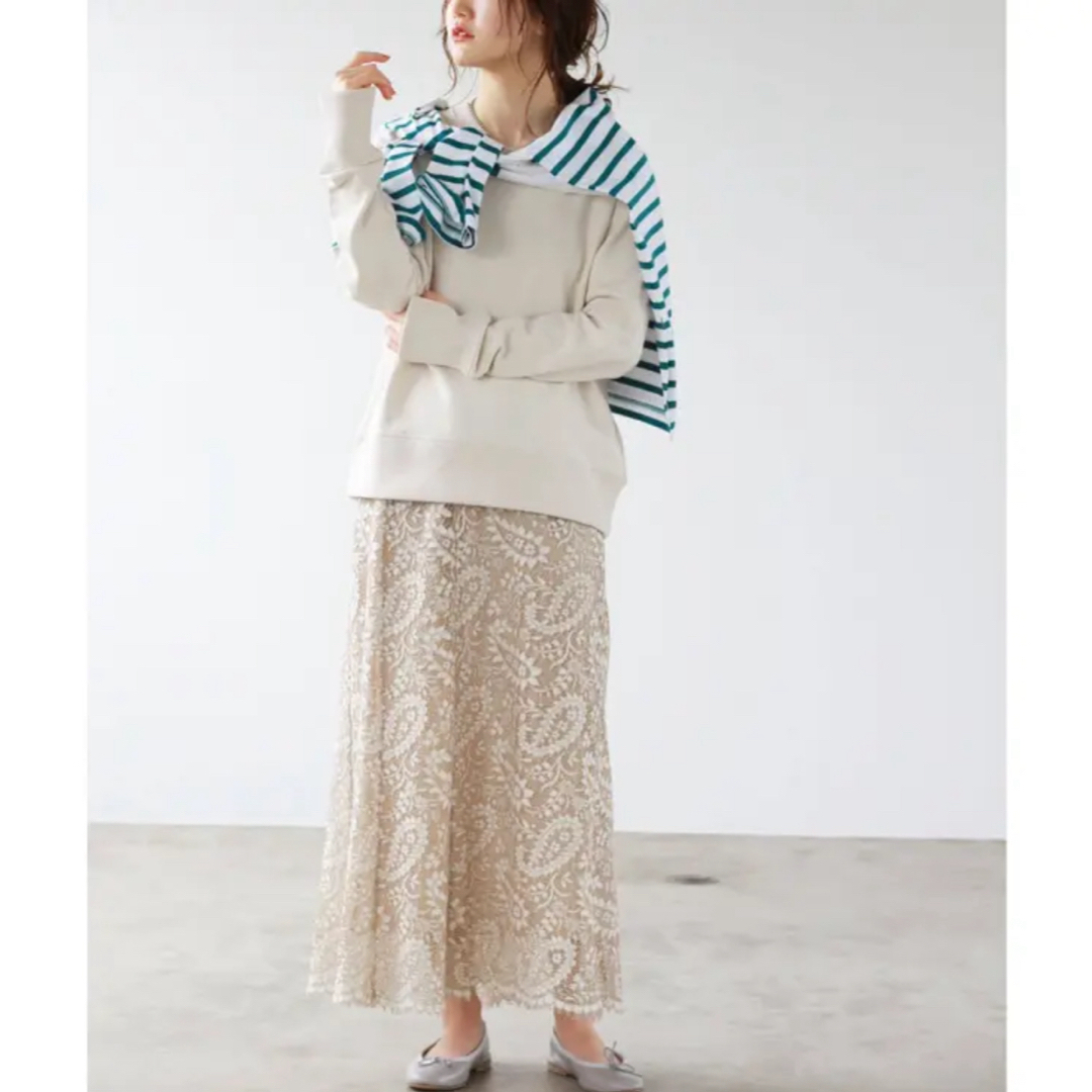 IENA(イエナ)のIENA♡バイカラーレーストラペーズスカート レディースのスカート(ロングスカート)の商品写真