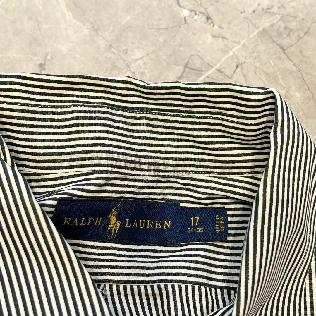 Ralph Lauren(ラルフローレン)のラルフローレン 大きいサイズ 17 ストライプシャツ ホース刺繍 メンズのトップス(Tシャツ/カットソー(七分/長袖))の商品写真