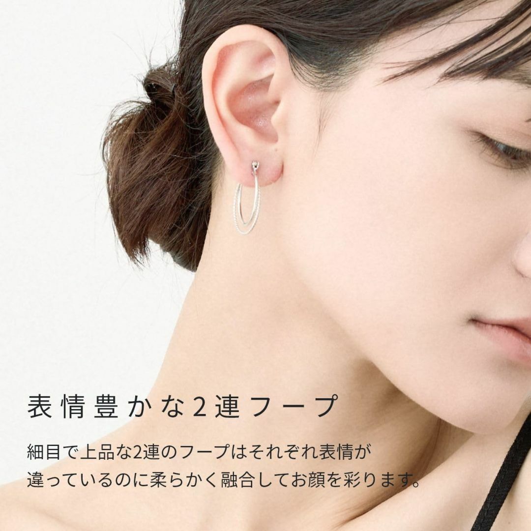 [ヒリーズ] 日本製 18金 ピアス 18K K18 金属アレルギー対応 ねじり レディースのアクセサリー(その他)の商品写真