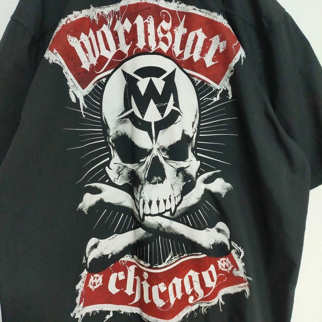 Wornstar ワークシャツ スカル  ドクロ メンズ L ウォーンスター メンズのトップス(シャツ)の商品写真