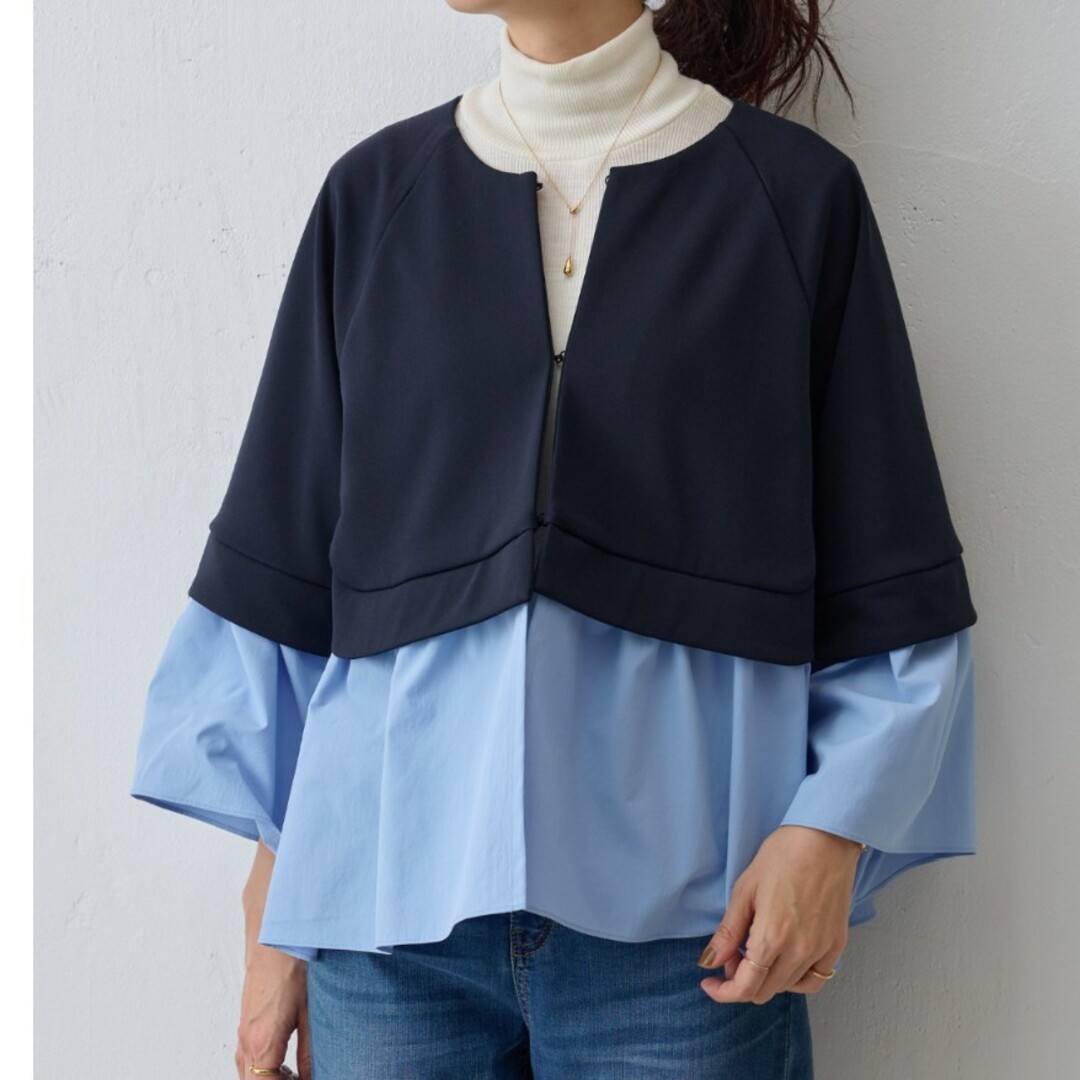 ビアズリー 28600円コンビ フレア ブルゾン|ポンチョ・ケープコート ビアズリー 28600円コンビ フレア ブルゾン|ポンチョ・ケープコート