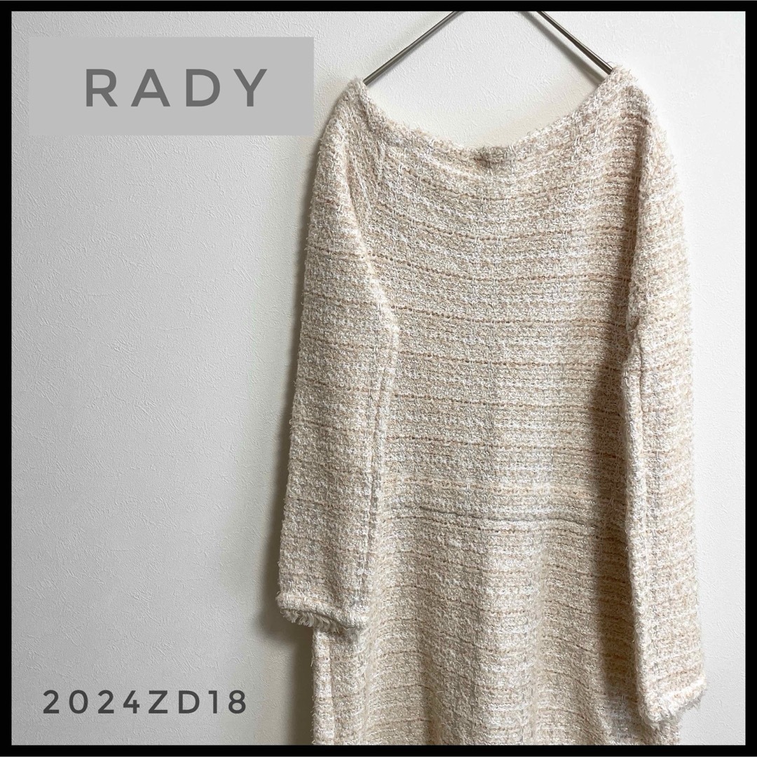 Rady(レディー)のRady レディー　長袖　ミニワンピース　ピンク　ワンショルダー　リボン レディースのワンピース(ミニワンピース)の商品写真