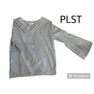 PLST - PLST プラステ ストライプ シャツ ブラウス 滝沢眞規子さん着用 M