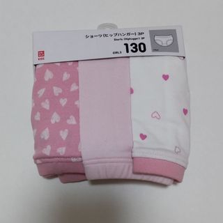 ユニクロ(UNIQLO)の女児ショーツ3枚セット  130cm   ユニクロ(下着)