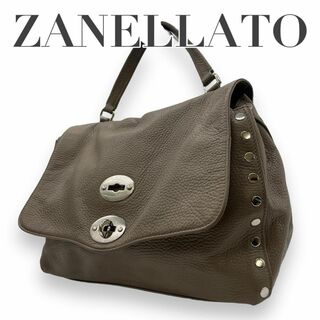 ZANELLATO - 美品　ZANELLATO ザネラート　S97　ポスティーナ　ハンドバッグ　グレー