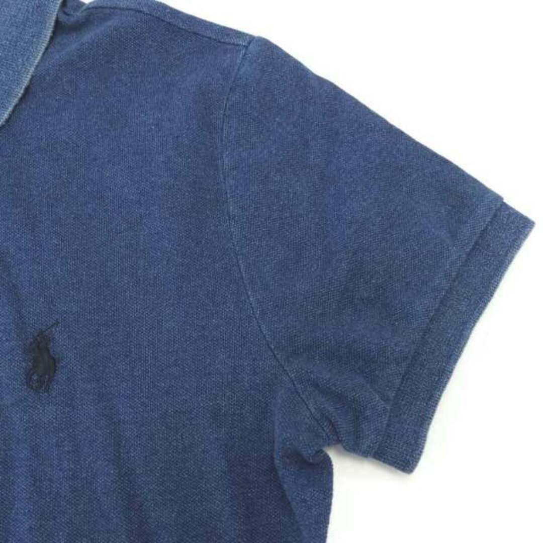 POLO RALPH LAUREN(ポロラルフローレン)のポロ ラルフローレン ポロシャツ 半袖 スリムフィット S 青 ブルー レディースのトップス(ポロシャツ)の商品写真