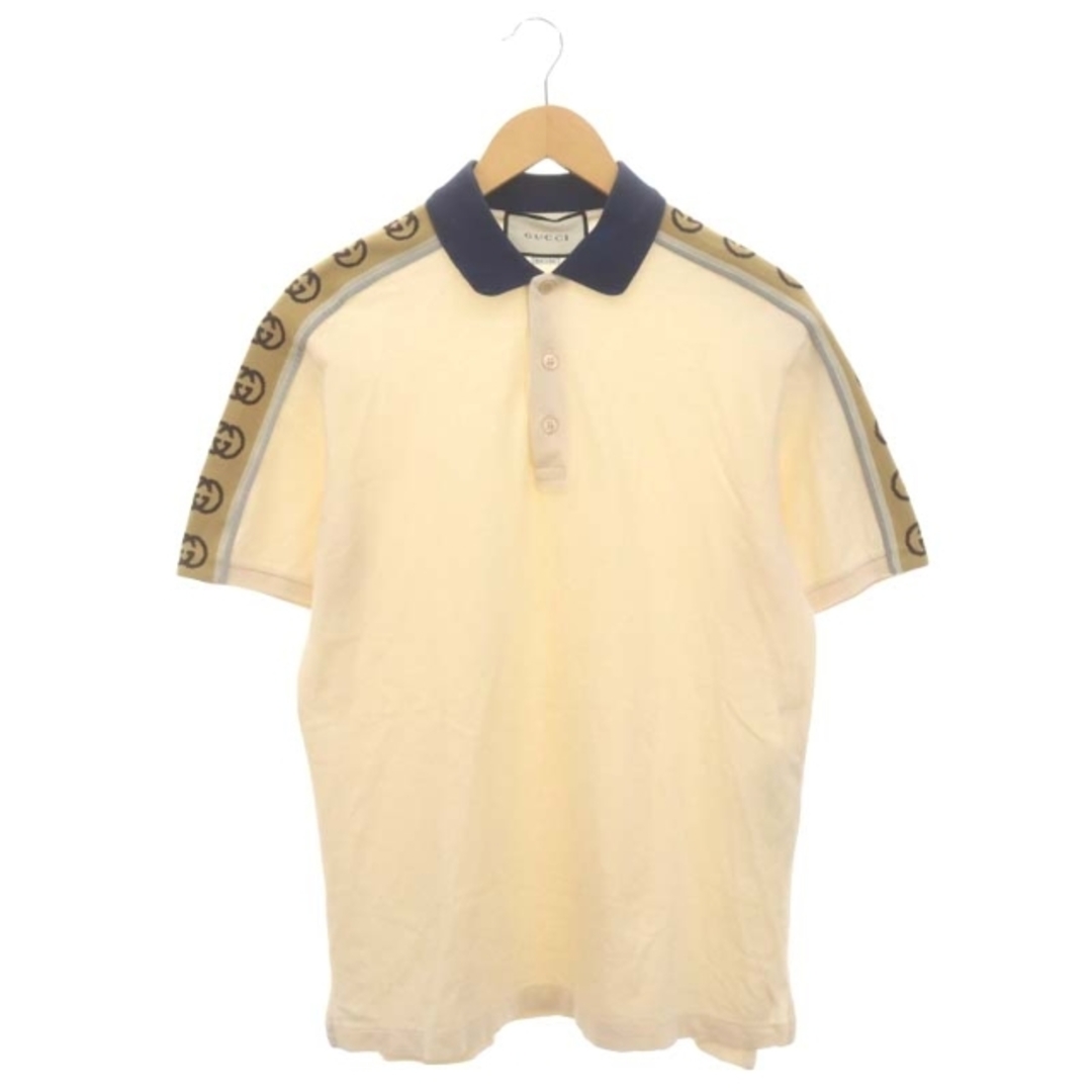 Gucci(グッチ)のグッチ インターロッキングG ストライプ ポロシャツ 半袖 M 598949 メンズのトップス(ポロシャツ)の商品写真