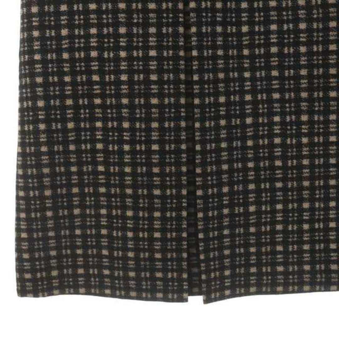 MACKINTOSH(マッキントッシュ)のマッキントッシュ LIMONTA ツイード チェック スカート 36 S 茶 黒 レディースのスカート(ロングスカート)の商品写真