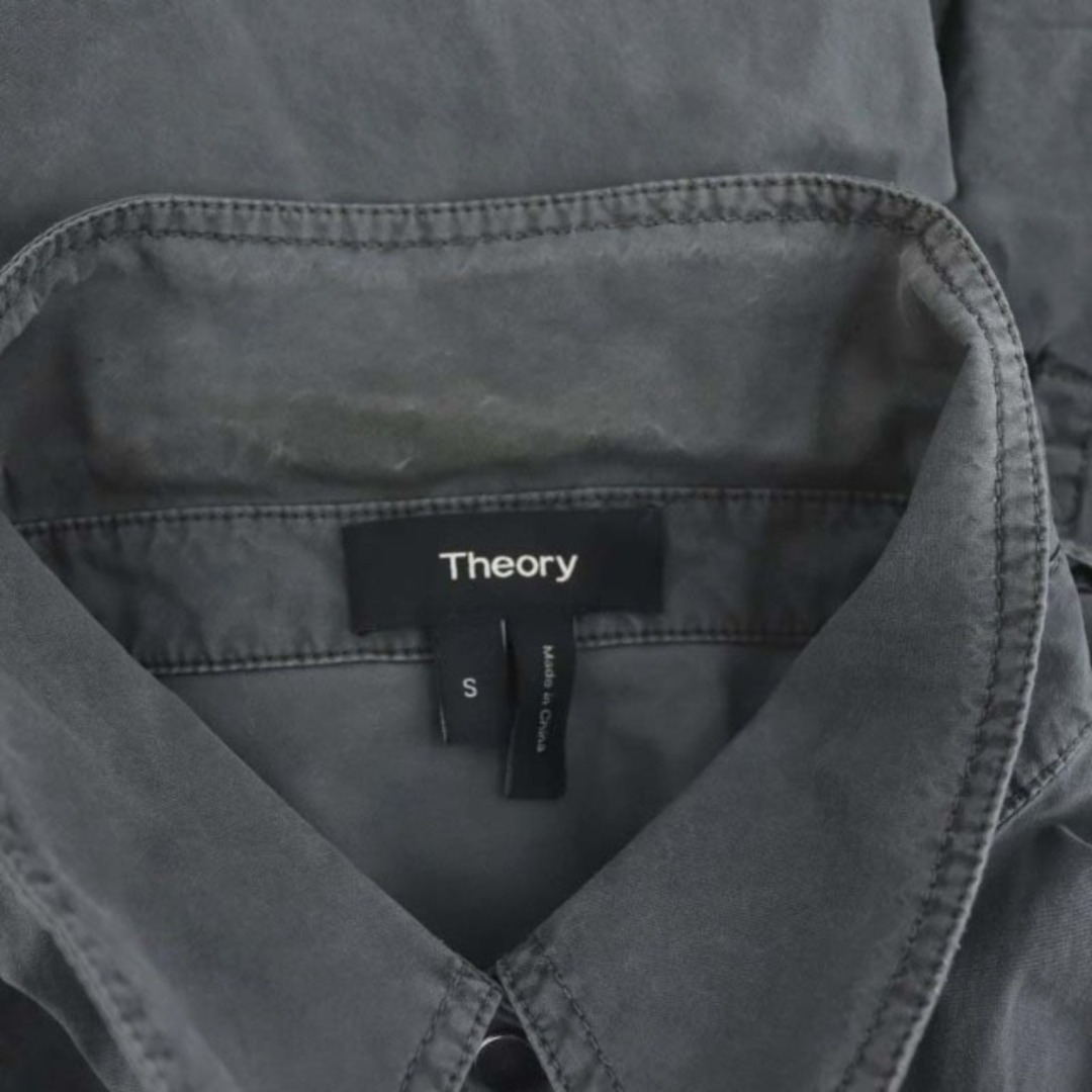 theory(セオリー)のセオリー theory UTILITY SS シャツ 半袖 S グレー ■OS レディースのトップス(シャツ/ブラウス(半袖/袖なし))の商品写真