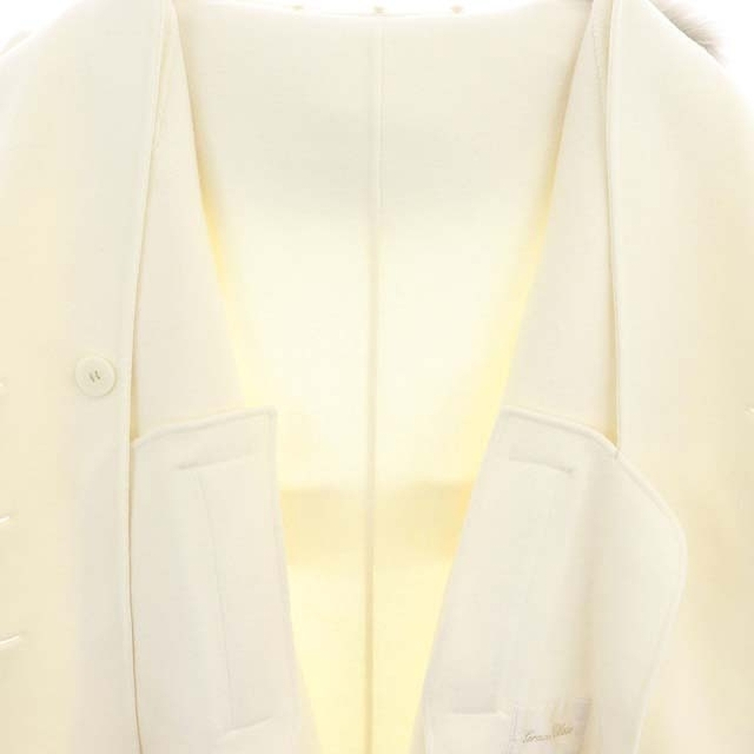 グレースクラス リバーウールPコート アウター ミドル丈 ダブル ファー レディースのジャケット/アウター(ピーコート)の商品写真