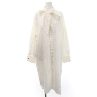 オネット Tie collar dress ワンピース シャツワンピース ロング(ロングワンピース/マキシワンピース)