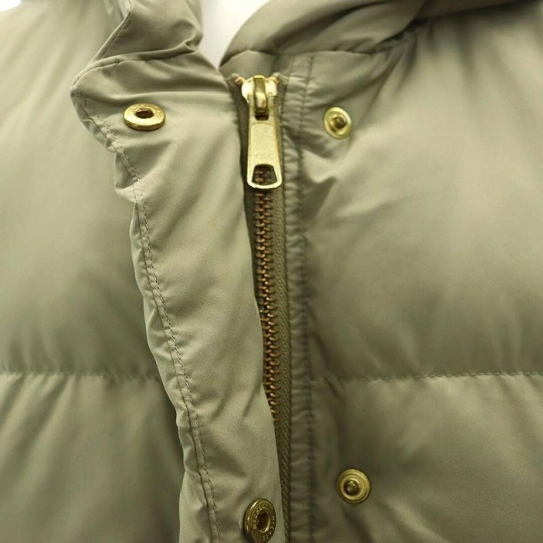 SLOBE IENA(スローブイエナ)のスローブ イエナ ダウンジャケット ジップアップ フード 38 M 緑 レディースのジャケット/アウター(ダウンジャケット)の商品写真