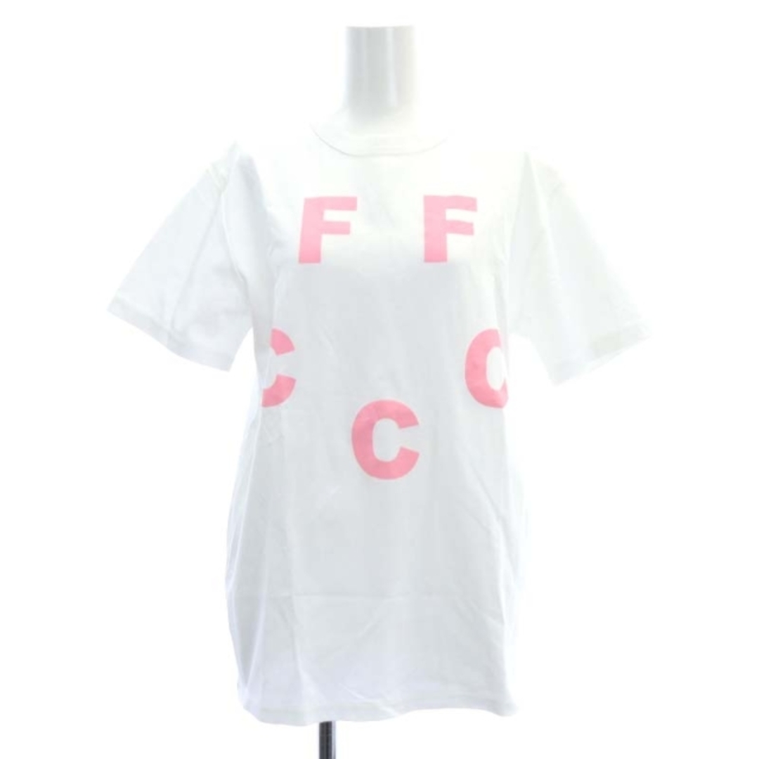 ボーダーズアットバルコニー Tシャツ カットソー 半袖 プリント M 白 ピンク レディースのトップス(Tシャツ(半袖/袖なし))の商品写真