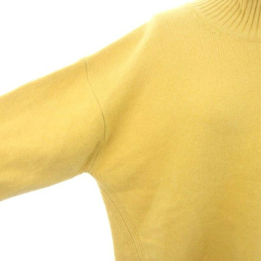 BARNYARDSTORM(バンヤードストーム)のバンヤードストーム タートルネック ニットセーター 長袖 カシミヤ混 0 黄 レディースのトップス(ニット/セーター)の商品写真