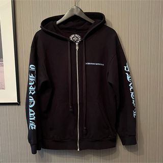 クロムハーツ(Chrome Hearts)のCHROM HEARTS クロムハーツ ダガージップ ロゴパーカー ブルー(パーカー)