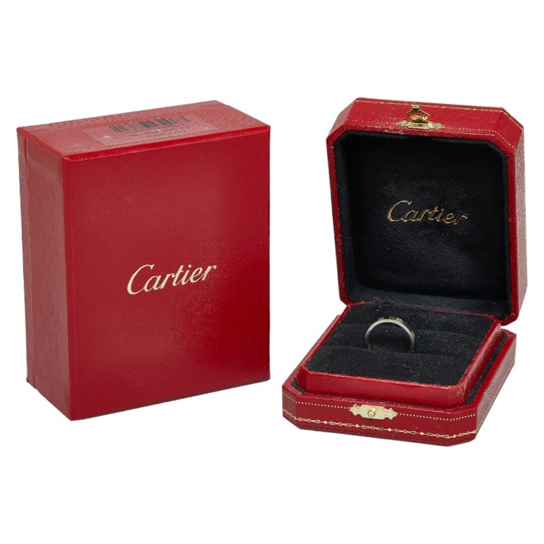 Cartier(カルティエ)のカルティエ ミニラブリング #56 リング 指輪 K18WG ホワイトゴールド レディース CARTIER 【1-0148173】 レディースのアクセサリー(リング(指輪))の商品写真